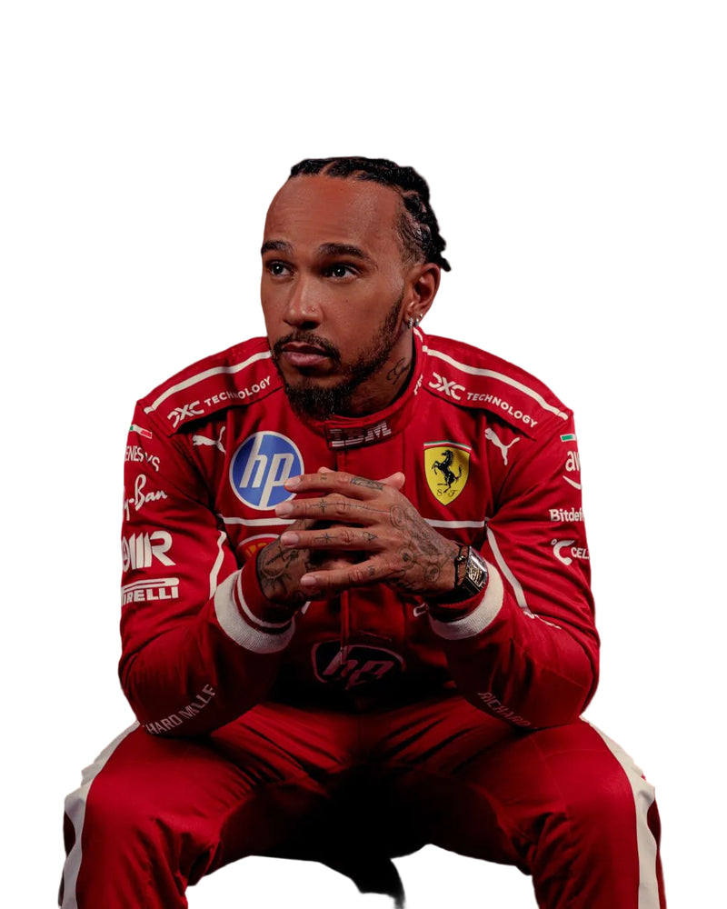 2025 Lewis Hamilton Scuderia Ferrari HP F1 Race Suit