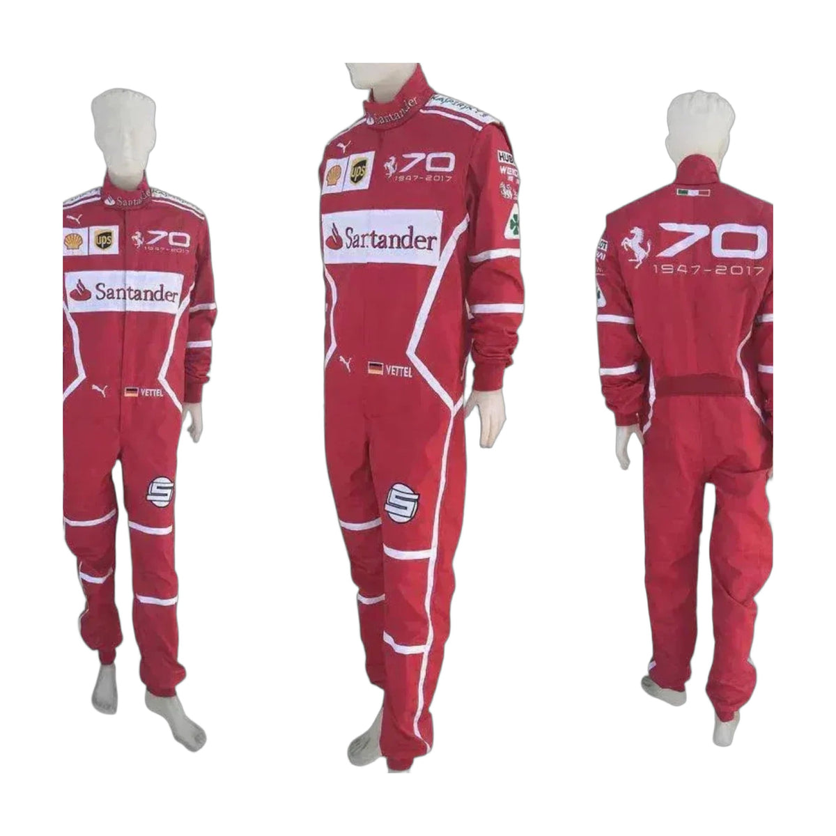 2017 Sebastian Vettel Embroidered F1 Race Suit