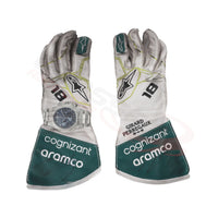 2022 Lance Stroll Aston Martin Race F1 Gloves