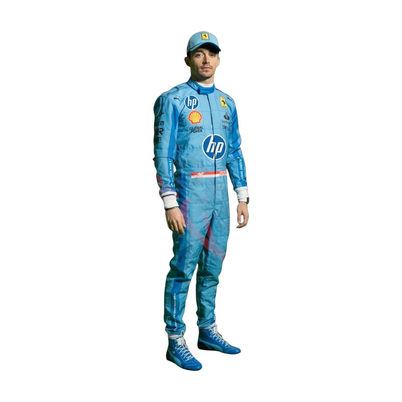 2024 Charles Leclerc Ferrari HP Miami Grand Prix F1 Race Suit
