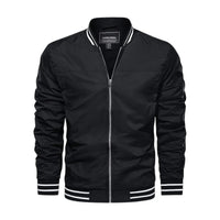 Men's Lightweight Bomber Jacket - Black