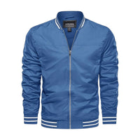 Men's Lightweight Bomber Jacket - Blue
