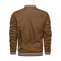 Men's Lightweight Bomber Jacket - Brown