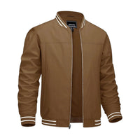 Men's Lightweight Bomber Jacket - Brown