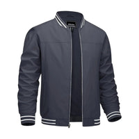 Men's Lightweight Bomber Jacket - Grey