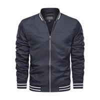 Men's Lightweight Bomber Jacket - Grey