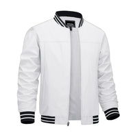 Men's Lightweight Bomber Jacket - White