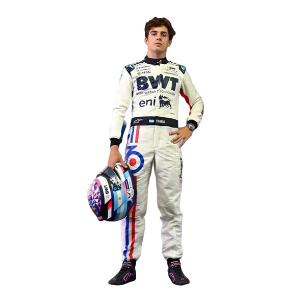 2025 Franco Colapinto Spanish GP celebrate 70 years Race Suit