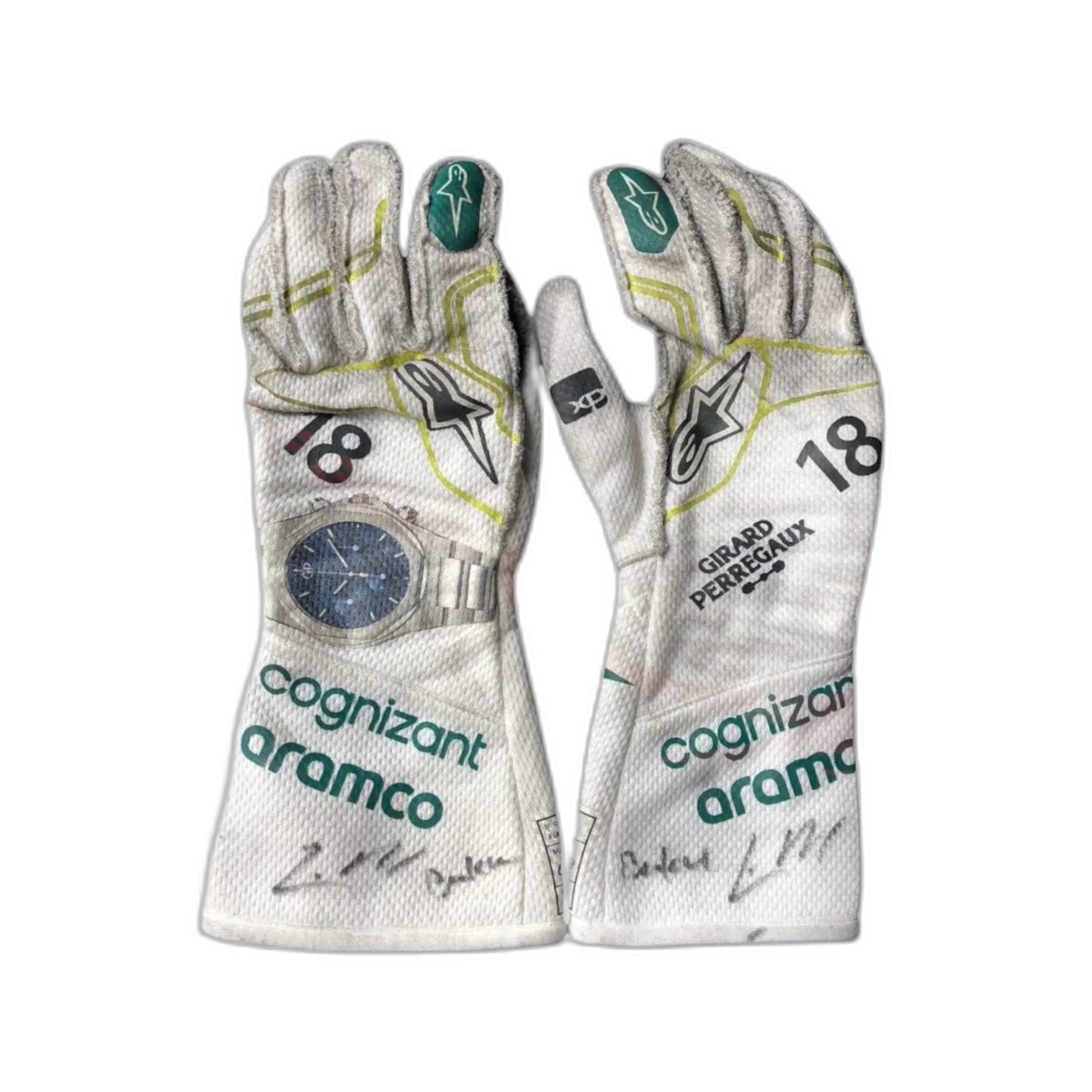 2023 Lance Stroll Aston Martin F1 Race Gloves