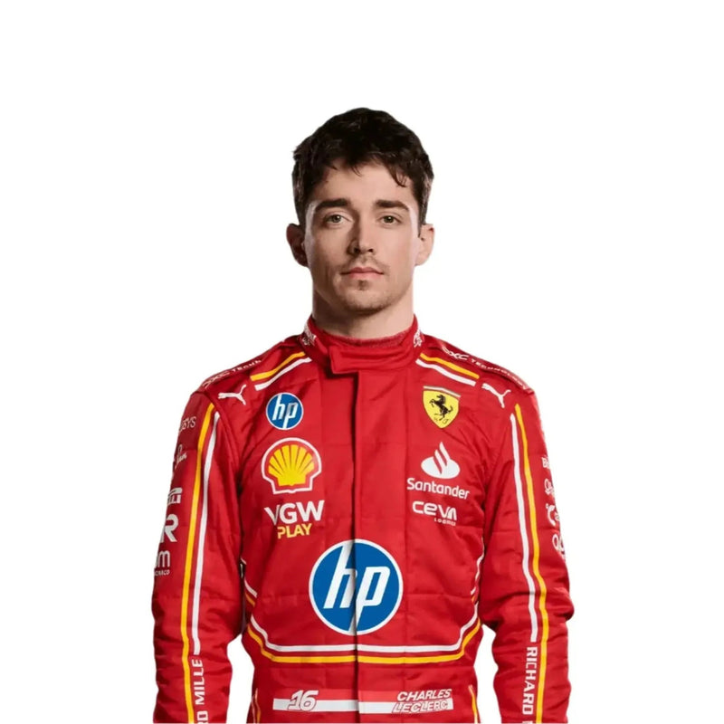 2024 Monaco GP Scuderia Ferrari Hp Charles Leclerc F1 Race Suit