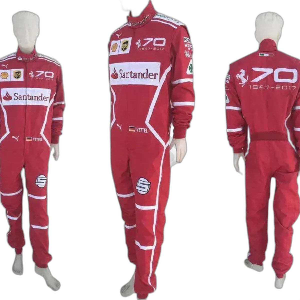 2017 Sebastian Vettel Embroidered F1 Race Suit