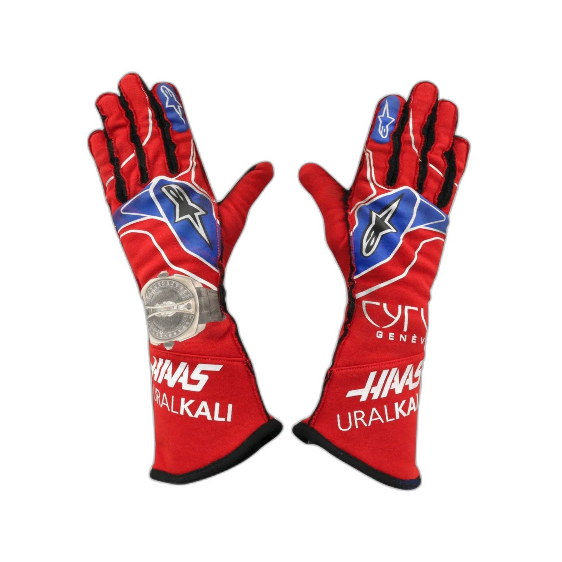 2021 Nikita Mazepin Mexico GP Haas F1 Race Gloves