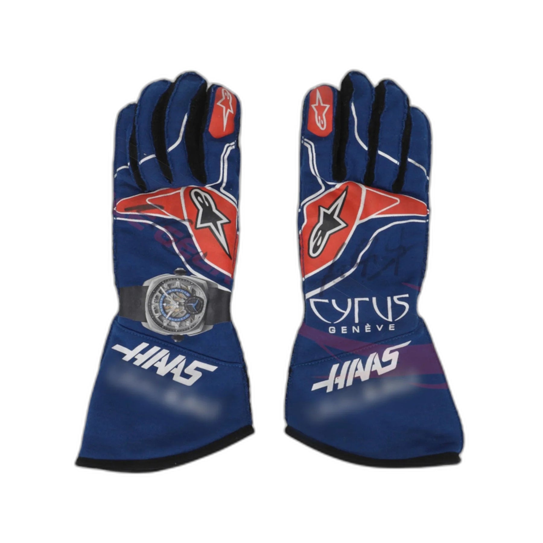 2021 Mick Schumacher Abu Dhabi GP Haas F1  Race Gloves