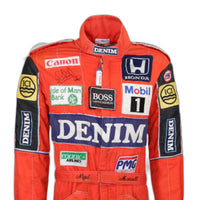 1986 Nigel Mansell Williams Honda F1 Printed Race Suit