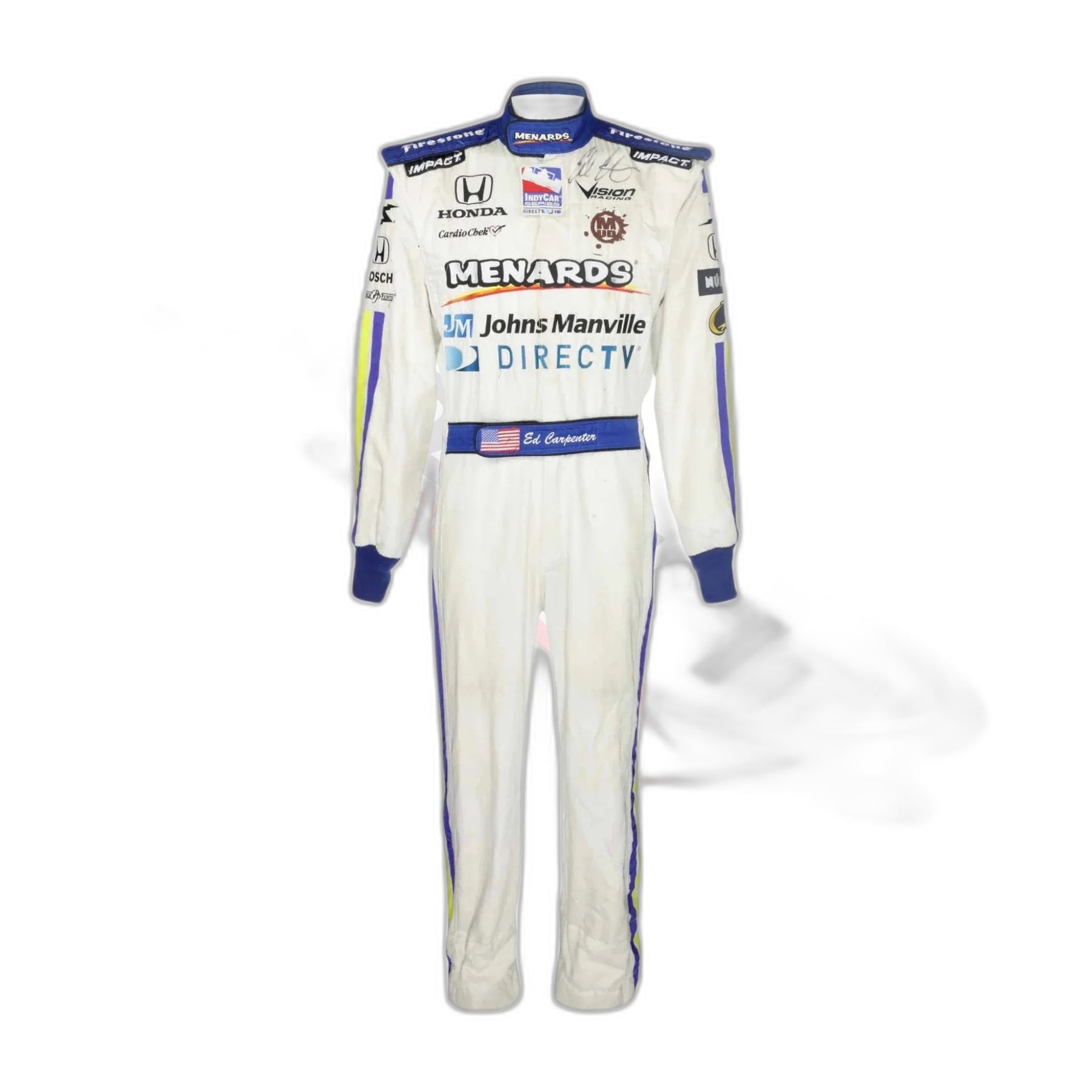 2008 Ed Carpenter Menards IndyCar Printed Race Suit