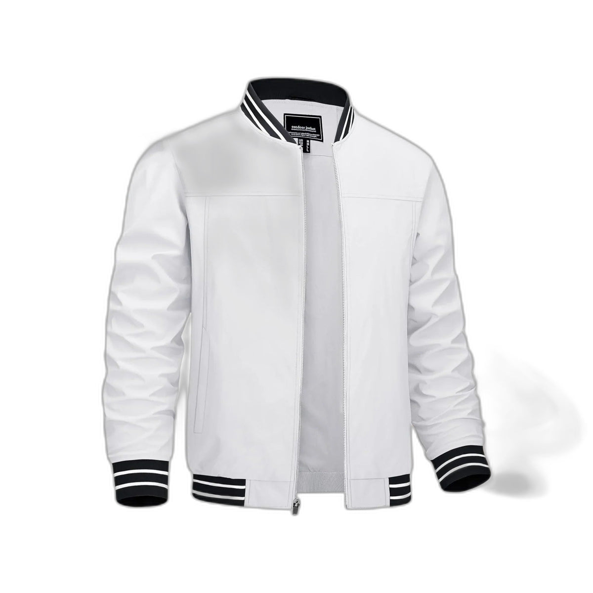 Men's Lightweight Bomber Jacket - White