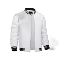 Men's Lightweight Bomber Jacket - White