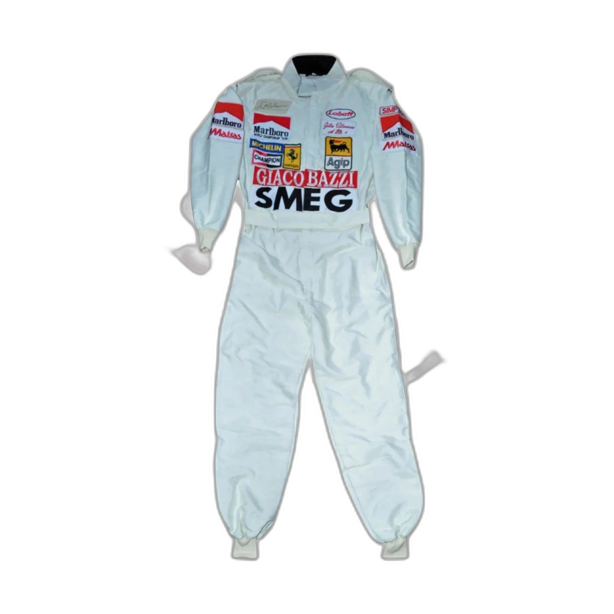 1980 Gilles Villeneuve SMEG Embroidered patches F1 Race Suit