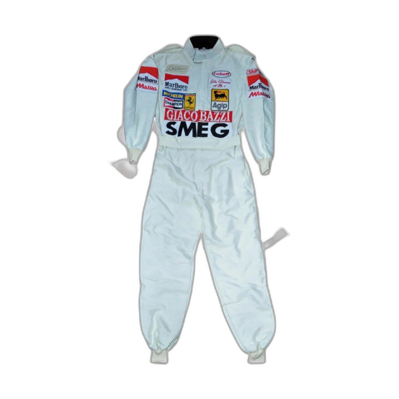 1980 Gilles Villeneuve SMEG Embroidered patches F1 Race Suit