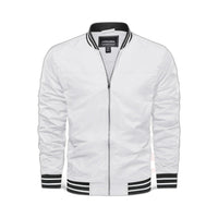 Men's Lightweight Bomber Jacket - White