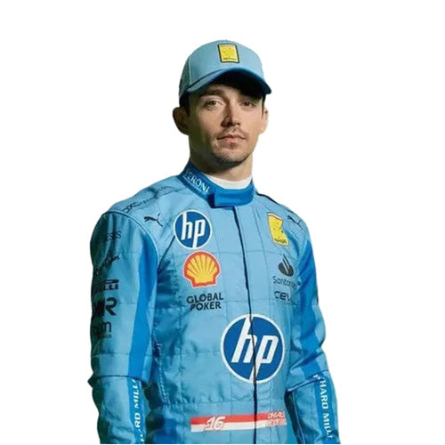 2024 Charles Leclerc Ferrari HP Miami Grand Prix F1 Race Suit