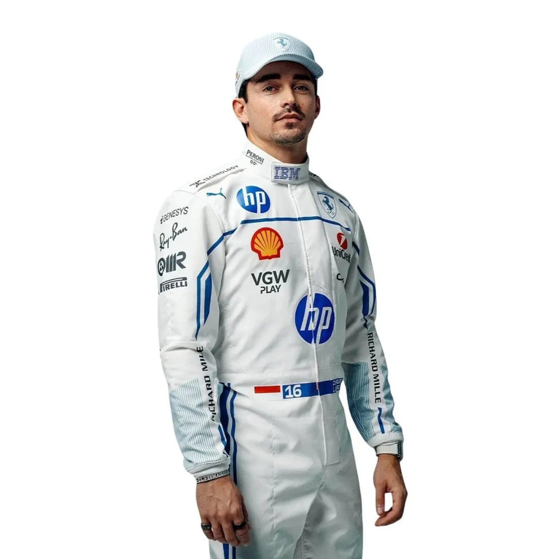 2025 Charles Leclerc Scuderia Ferrari Hp Monaco GP Race Suit