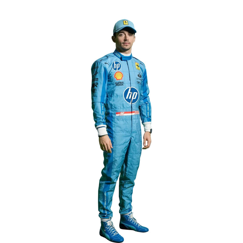 2024 Charles Leclerc Ferrari HP Miami Grand Prix F1 Race Suit
