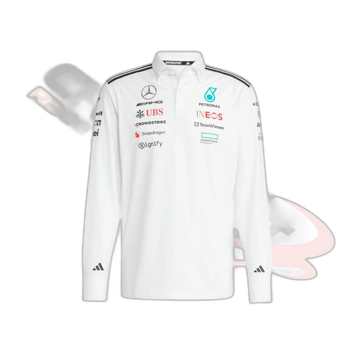 2025 Mercedes-AMG Petronas F1 Team Long Sleeve Polo